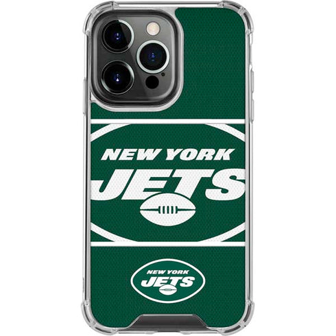 NFL New York Jets Zone Block iPhone 15 Pro Clear Case